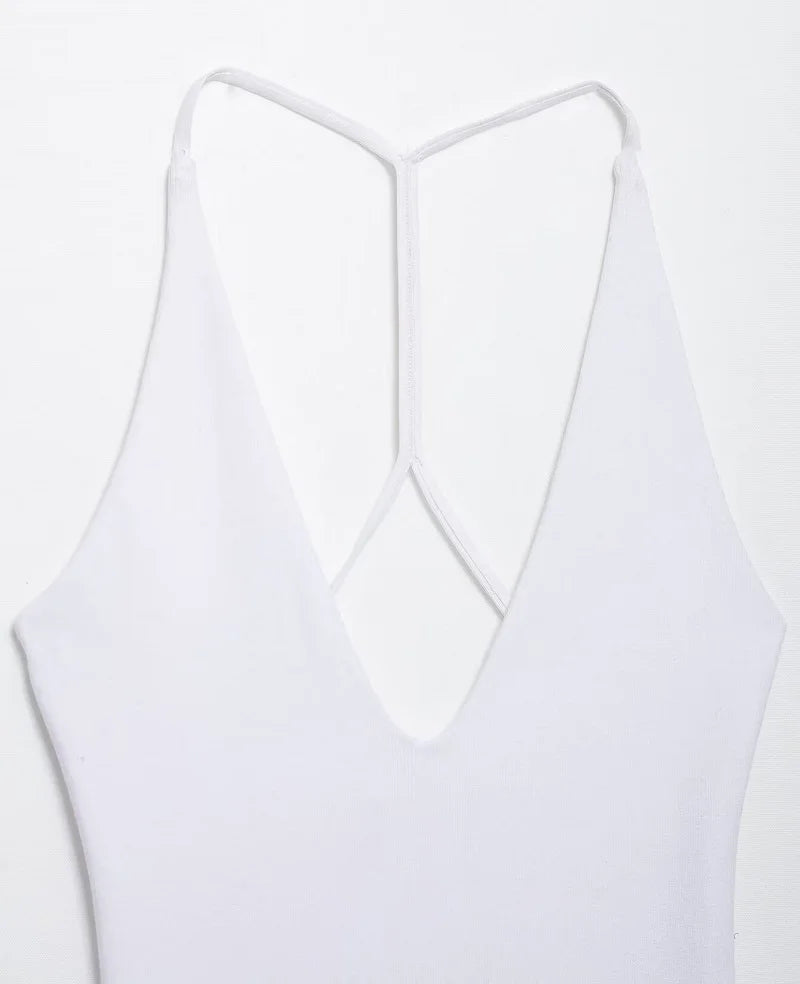 White Body Woman Slip Jumpsuits Sexy Bodys for Women Black Backless Lingerie Bodysuit Women Bustier Sleeveless Tops