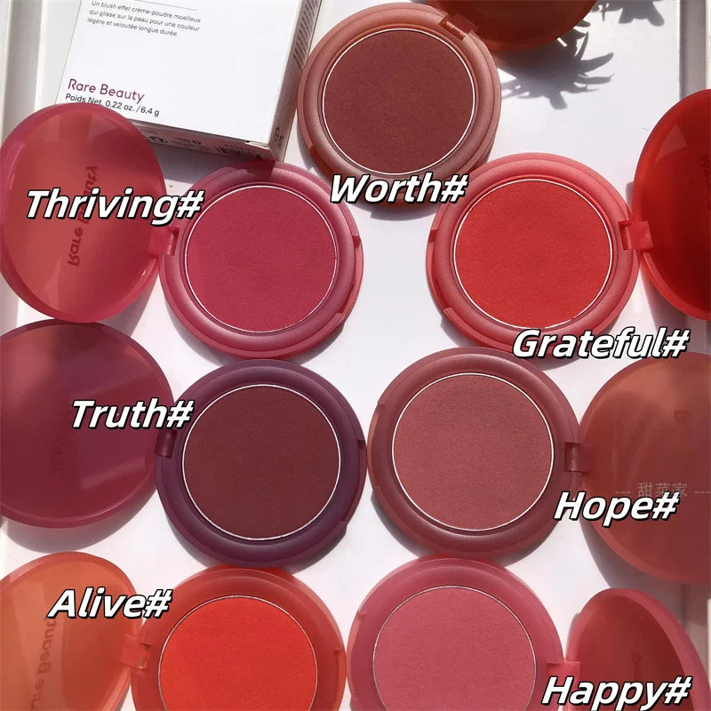 Rare Beauty Mousse Texture Potato Mud Blush Cream Soft Silky Smooth High Pigment Blendable Waterproof Natural Glow Cheek Makeup