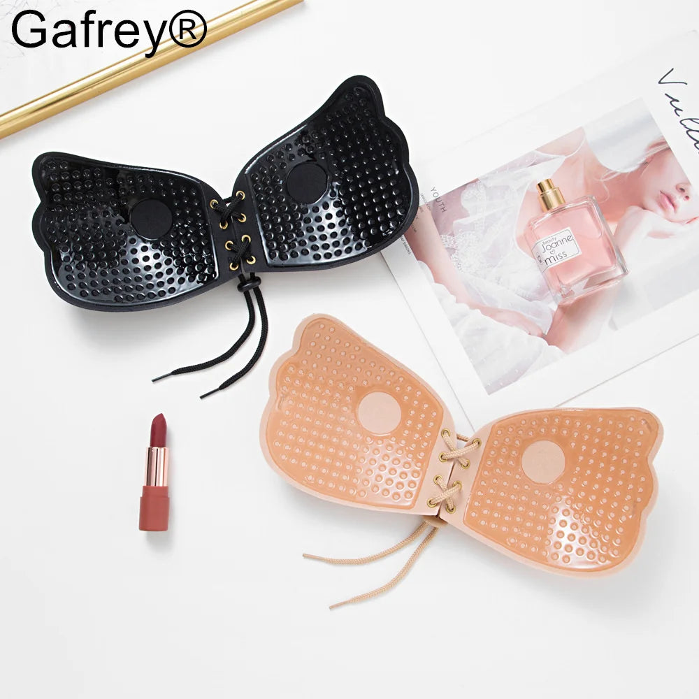 Invisible Strapless Adhesive Stick Bra Strapless Push Up Bras Women Sexy Backless Lingerie Seamless Silicone Bralette Underwear