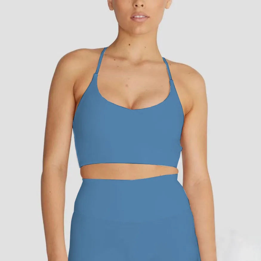 Sports Bra Women For Women Cross Back Fitness Tops Breathable Vest Gym Yoga Underwear