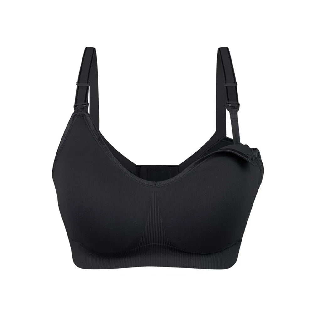 WEICHENS Nursing Bras for Women Easy Breastfeeding Seamless Comfort Maternity Bra Wireless Pregnancy Push Up Sleeping Bralette