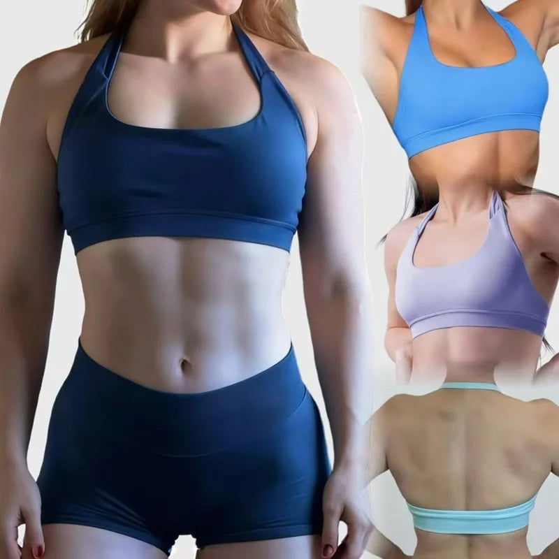 Sports Bra Seamless Sexy Padded Athletic Sport Bras Women Backless Workout Gym Anti-Shock Yoga Crop Top Fitness Bra