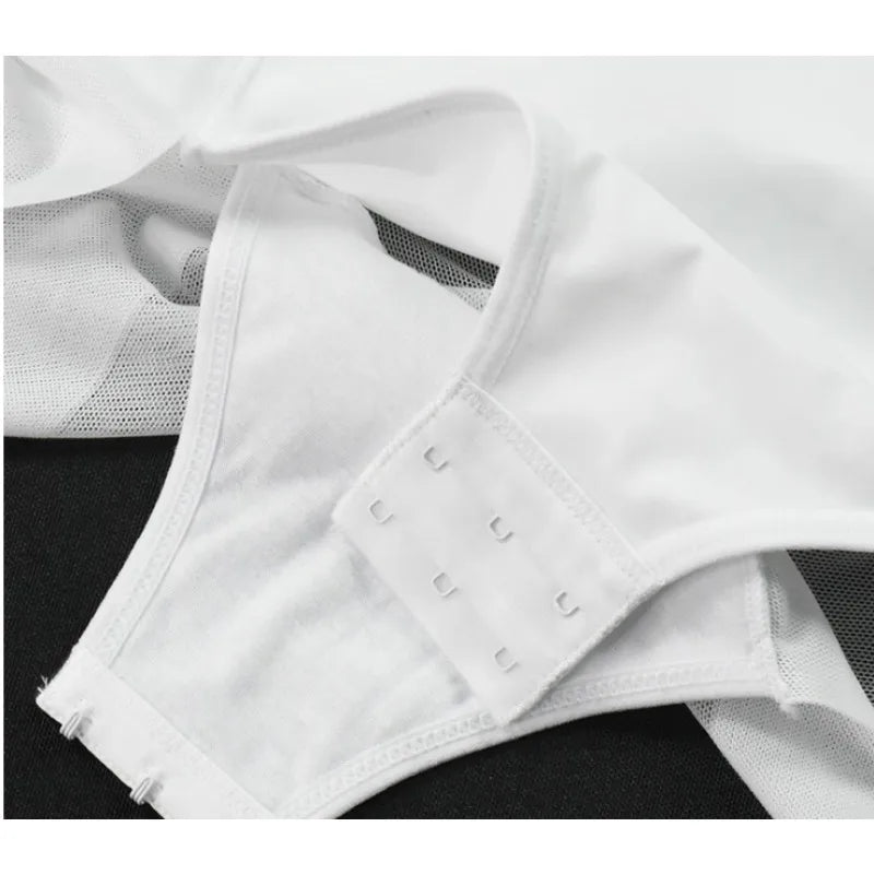 Underwire White Bodysuit Women Shapers Stretch Solid Color Silky Underwear Shapewear Good Quality Shape Corset Teddies