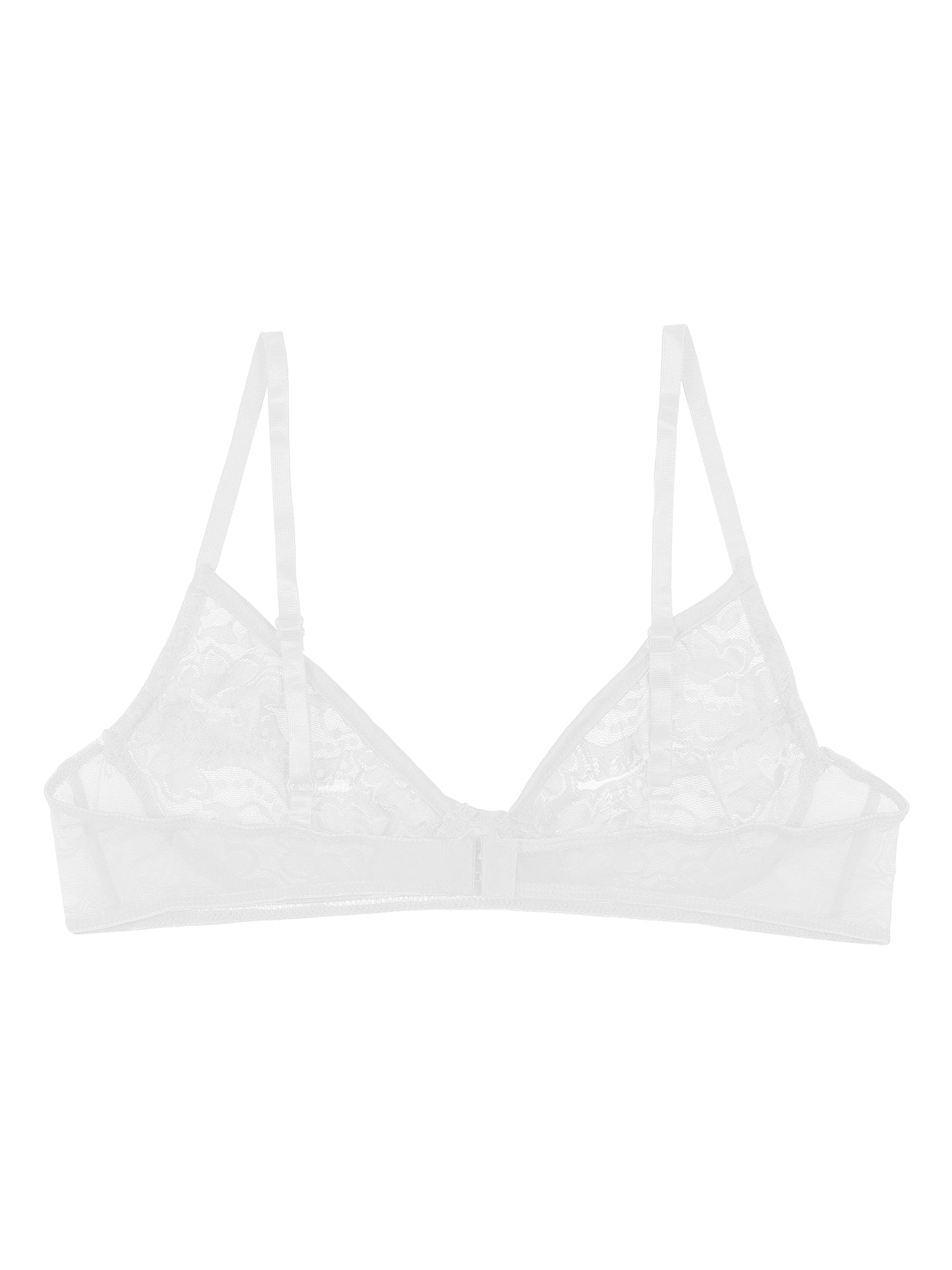 Women Nipple Exposed Bra Sexy Open Cup Lace Lingerie Exotic Brassiere Nightclub See-through Bralette Wire-free Unlined Bra Top