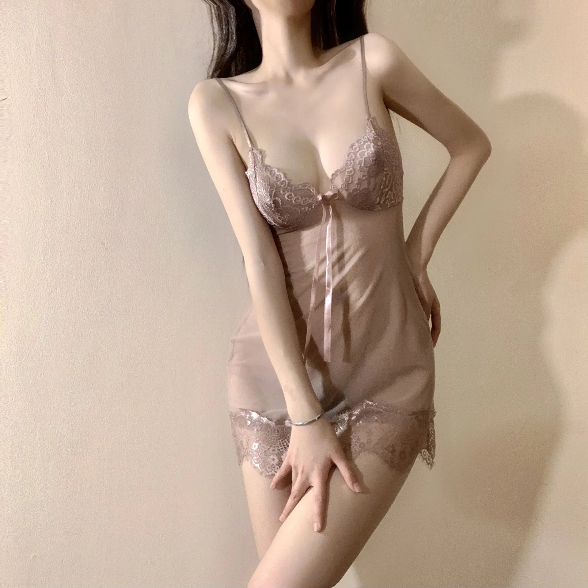 Women's Pajamas Pajama Sets Sleepwear Sexy Lingerie Nightwear Robe Gown Babydoll Nightgowns Suspender Lace Nightdress Home Wear