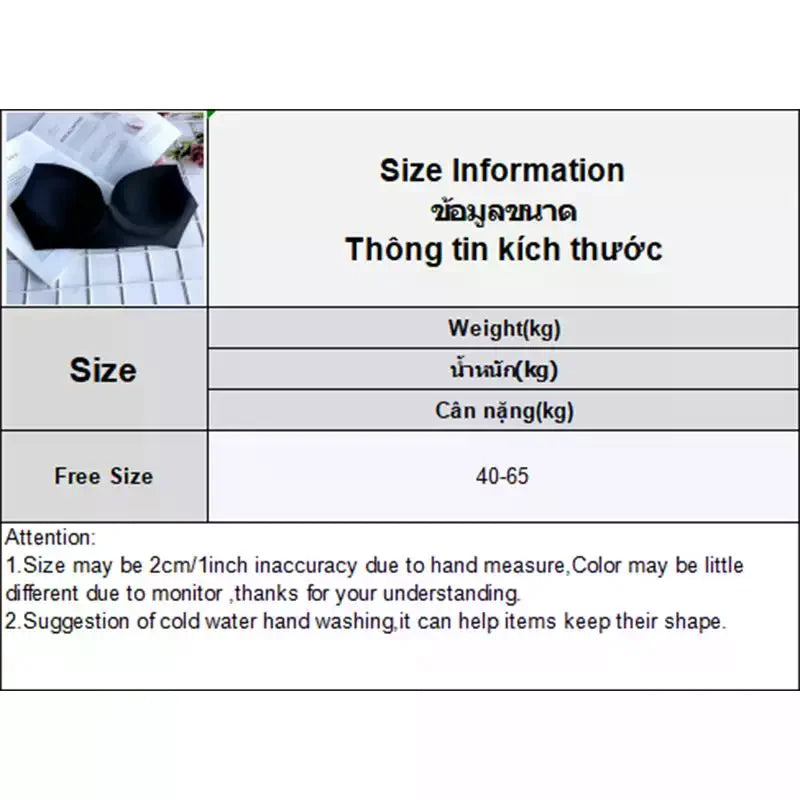 Strapless Bra Womens Invisible Push Up 1 Piece Seamless Concentrate Contract for Party Cocktail Dresses Comfortable Support