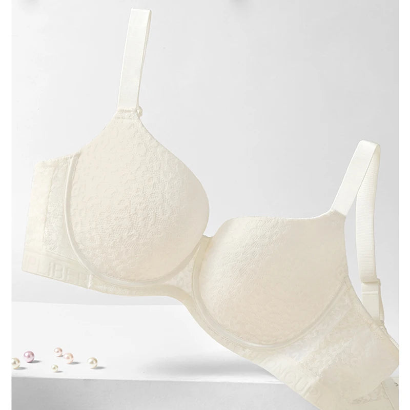 Womens Balconette Bra Full Coverage Lace Embroidery Lightly Padded Underwire Female Large Size Lingerie 34 36 38 40 42 B C D E F
