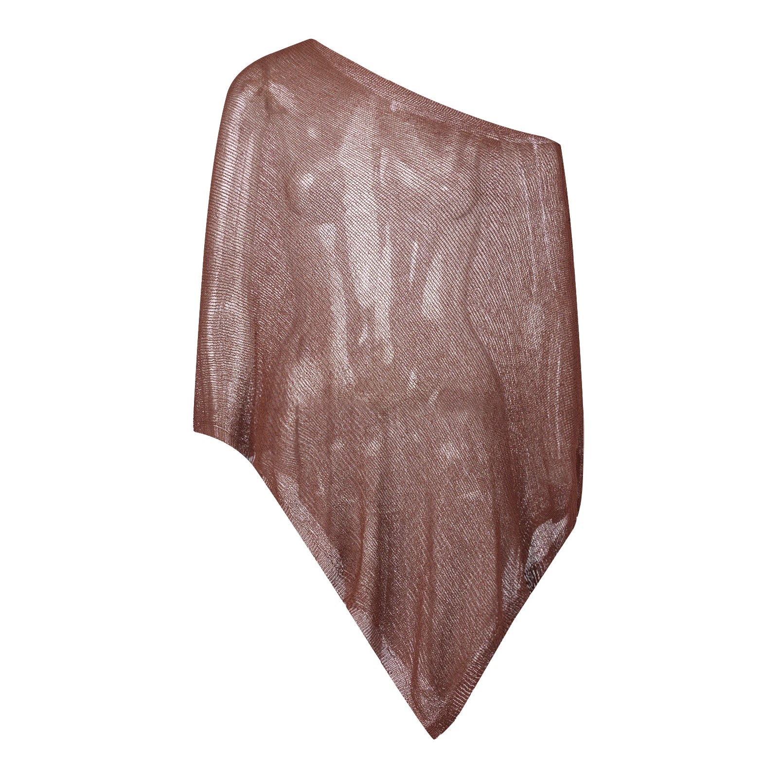 Women's Knitwear Bikini Cover-ups See-through Off Shoulder Irregular Triangle Hem Puncho Loose Fit Pullover Summer Beach Tops