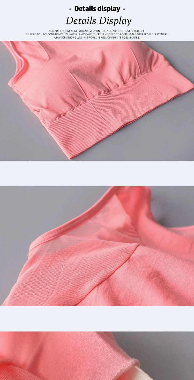 Sports Bras for Women Quick Drying Mesh Racerback Sports Bra Seamless Padded Sports Bra Yoga Bras Workout Bra Activewear Bra