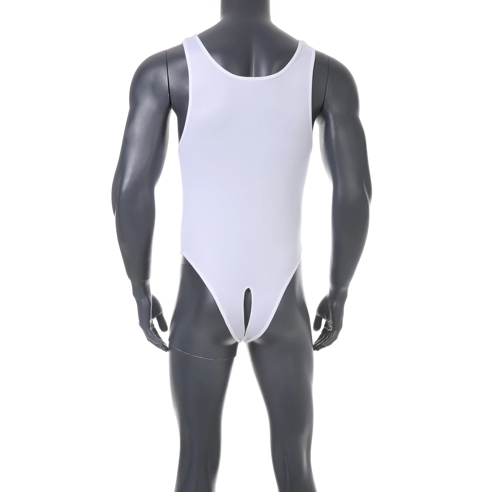 Men One-Piece Swimsuit Sexy Swim Bodysuit Man Bathing Suit Athletic Leotard Beachwear Swimwear Open Butts Erotic Lingerie