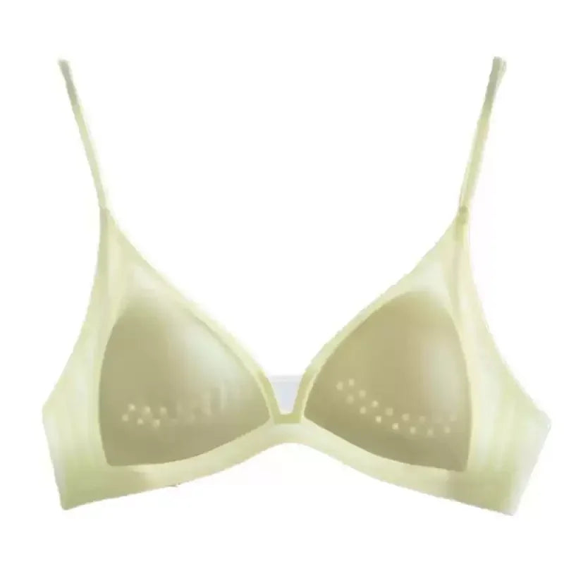 New Deep V Plunge Push Up Minimizer Bra for Women Sexy Lingerie Gathered Thin Straps Thin Cup