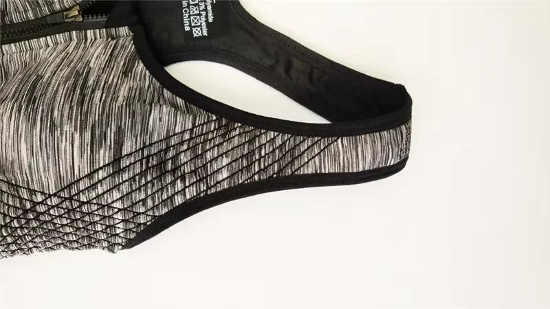 Women Sports Bra Front Zipper Sports Bra Breathable Shock-proof Underwear High Impact Yoga Bra Running Fitness Workout Tank Tops