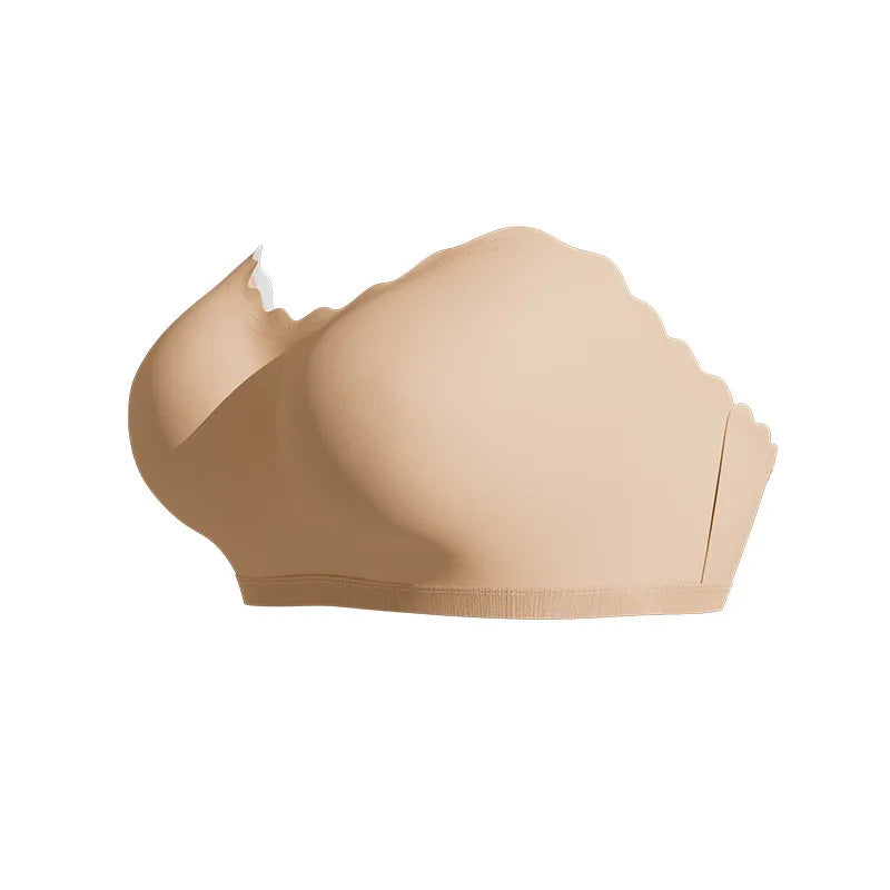 Lingerie Wireless Gather Bra Women Invisible Bra Front Buckle Push up Seamless Bra Sexy Strapless Underwear Waves Grain Bras