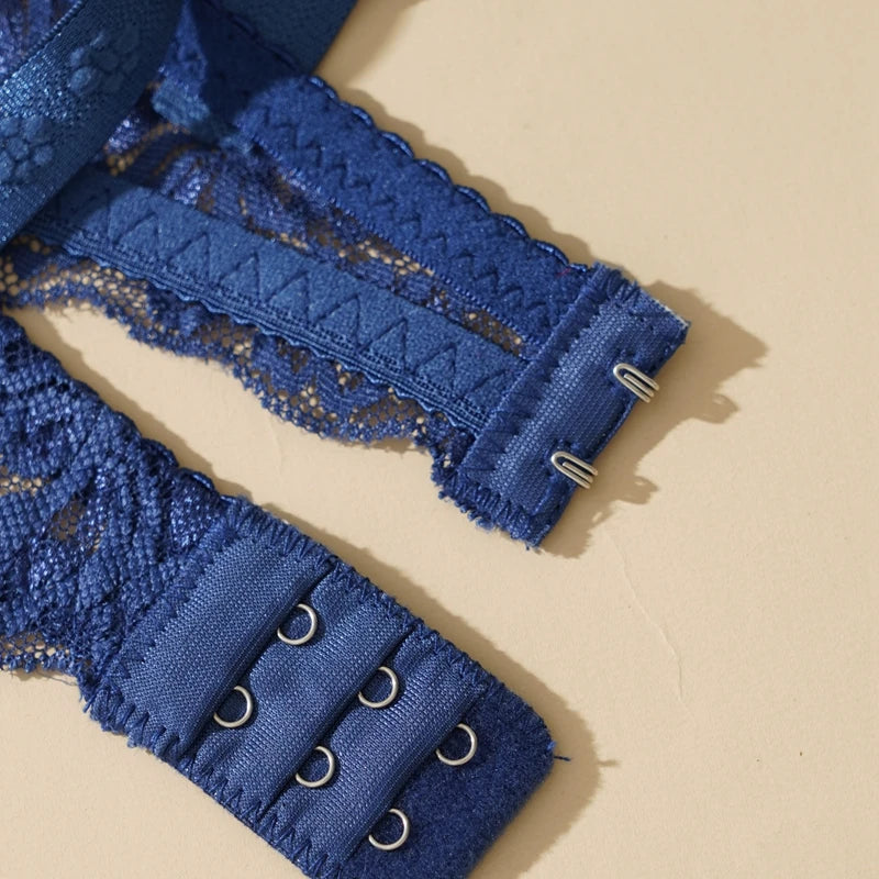 Women Sexy Lace Thin Bras Plus Size Push Up Bralette Hollow Out Lingerie Embroidery Bra Brassiere Female Underwired Underwear