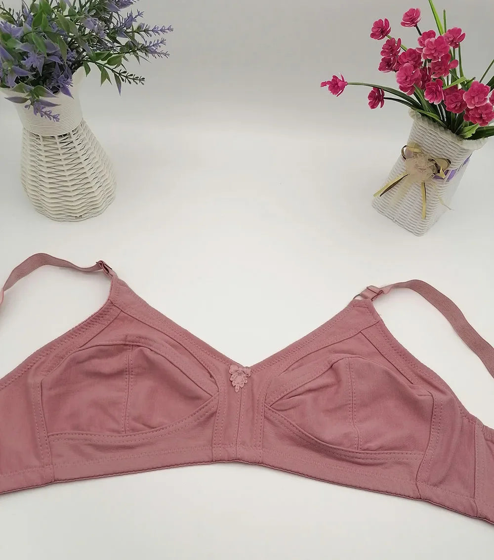 Ruralbras Minimizer Push Up Bras For Women Wireless Full Coverage Cotton Bra Seamless Top Plus Size 38 - 50 C D E F Cup BH C01