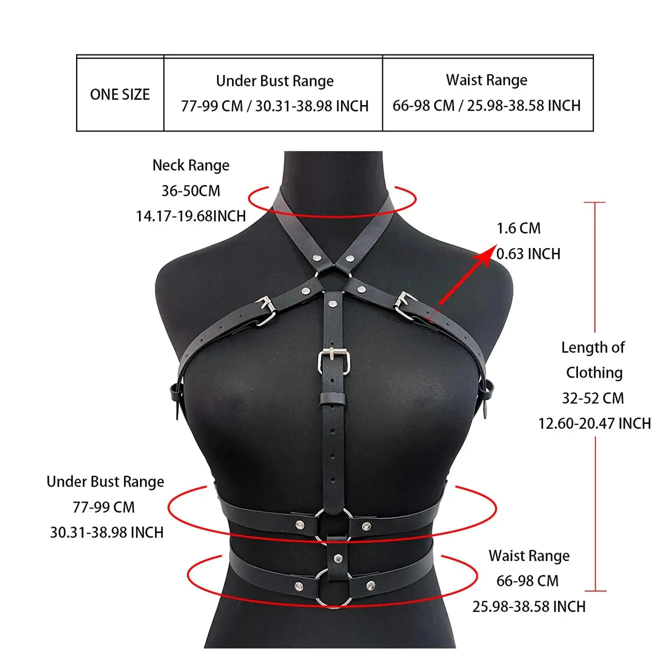 Harness for Women Pu Leather Leg Women Sexy Bondage Leg Harness Adjustable Thigh Garter Belt Lingerie Gothic Punk Clothing