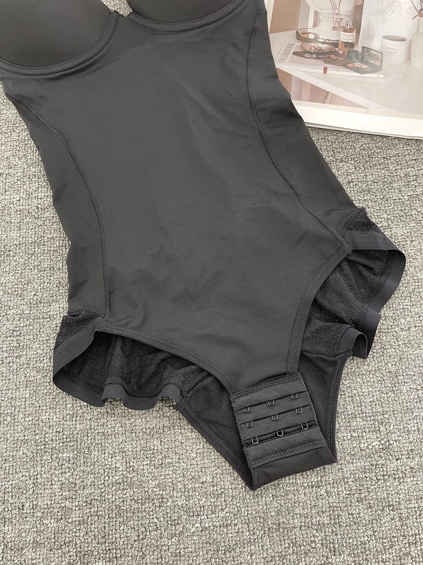 Enhanced Version Postpartum Bodysuit with Bra Lace Seamless Shapewear Full Coverage Control Underbust Bodysuit for Women