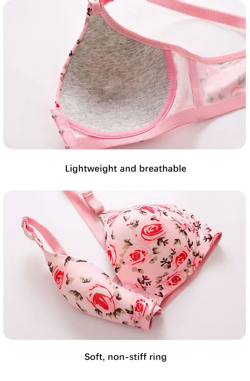 Seamless Sexy Bra For Women Push Up Thin Bras Wire Free Lingerie 3/4 Cup Bralette Underwear Breathable Front Closure Brassiere