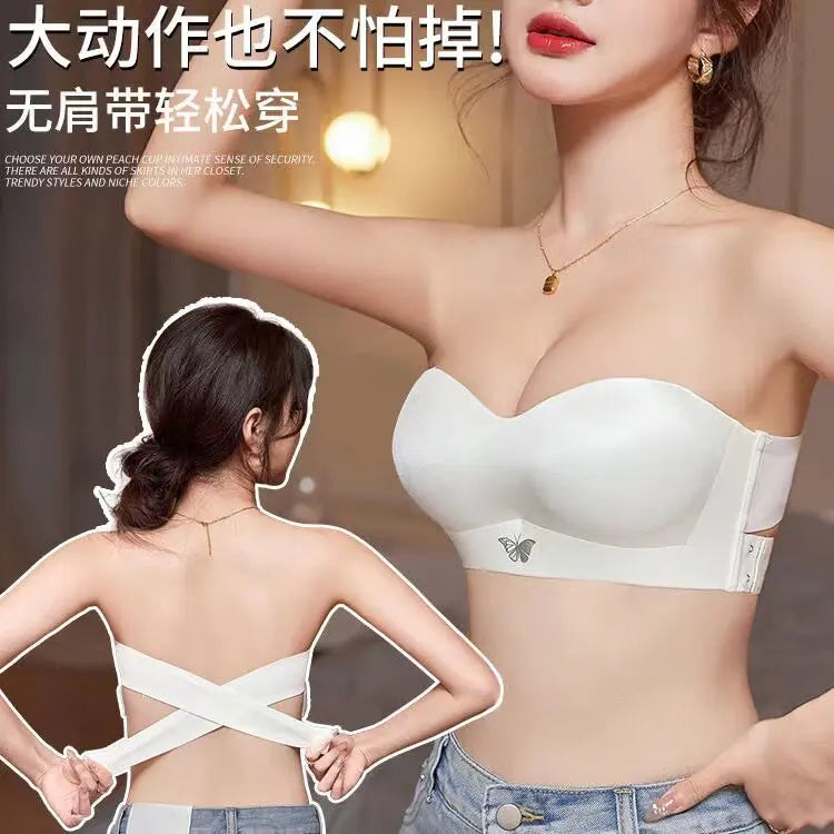 Unlined Bralette Petite Small Bust Adjustable Straps Summer Wedding Halter Backless Plunge Racerback Invisible Seamless Bra S-XL