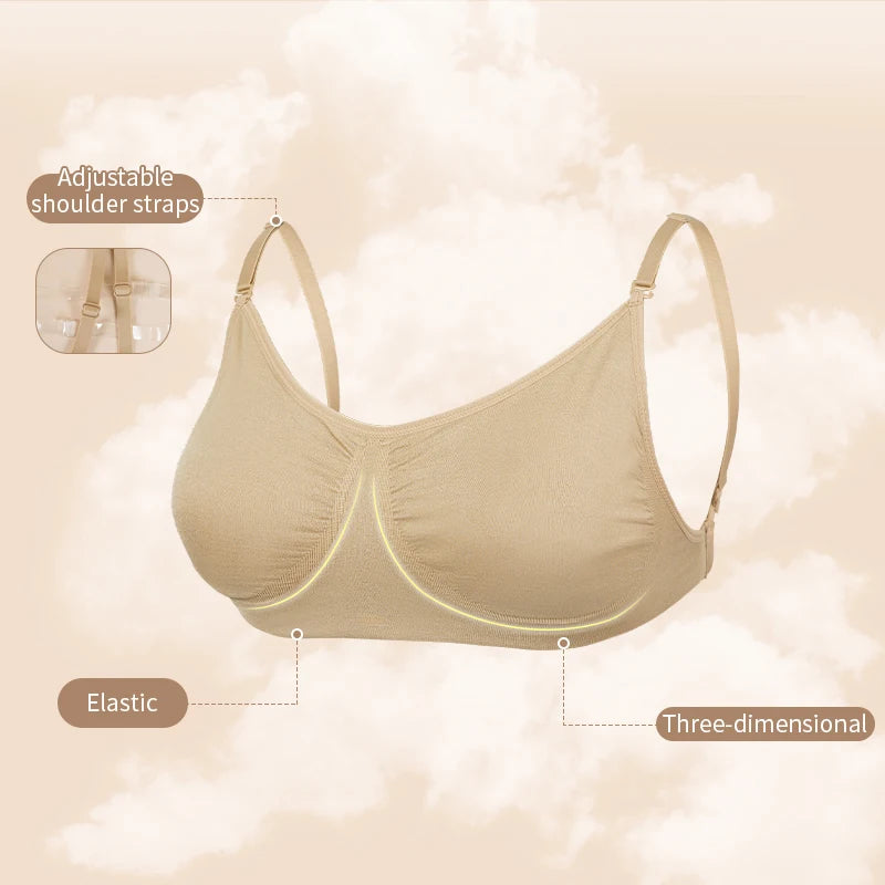 Women Dance Bra Clear Back Bra Seamless Invisible Bra Ballet Clear Strap Bra with Adjustable Straps Sport Cami Bras for Girls