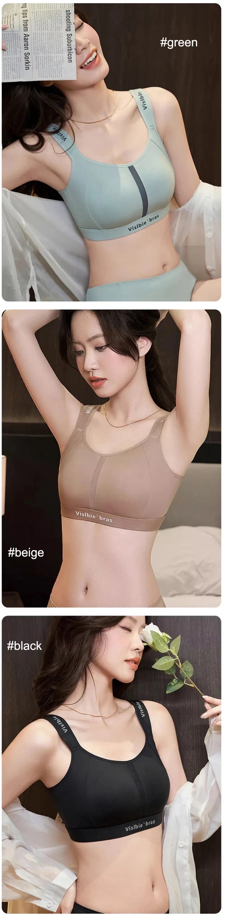 Wireless Minimizer Sports Bra Adjustable Support Anti Sagging Seamless Comfort Breathable Large Bust No Underwire Everyd