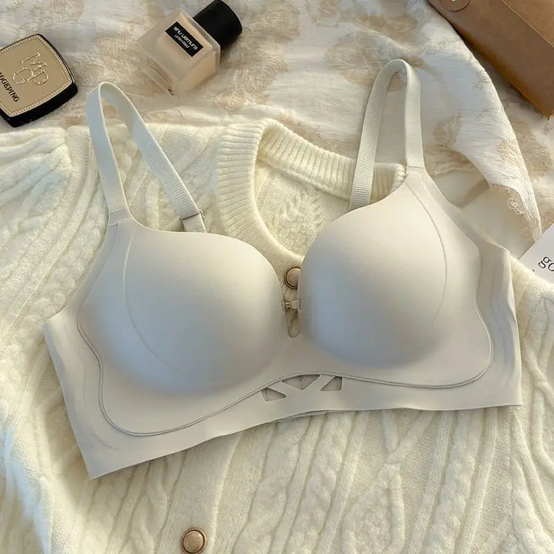 Push Up Bras for Small Chest  Invisible Skin Tone Plunge Bra with Lift No Show Coverage Comfortable Minimizer Strapless Adhesive