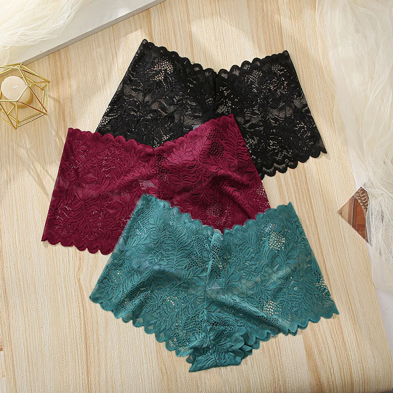 Sexy Lace Lingerie For Women Seamless High Waist Women's Panties Sexy Female Underwear Solid Comfort Hollow Out Briefs Intimates