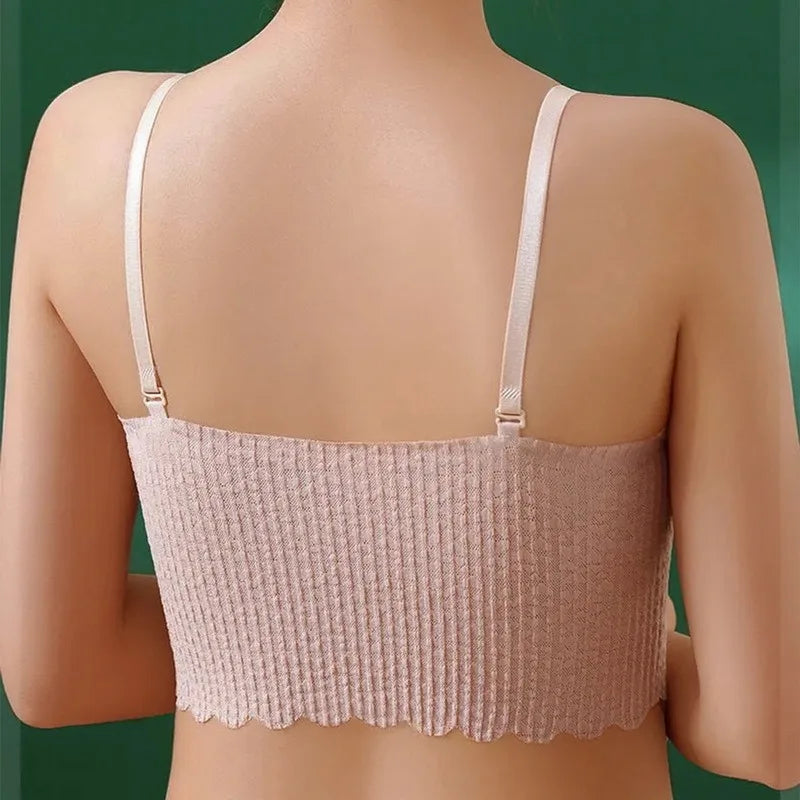 Women Seamless Bralette Sexy Invisible Bra Tube Tops Strapless Bras Lingerie Wireless Wedding Brassiere Push Up Underwear