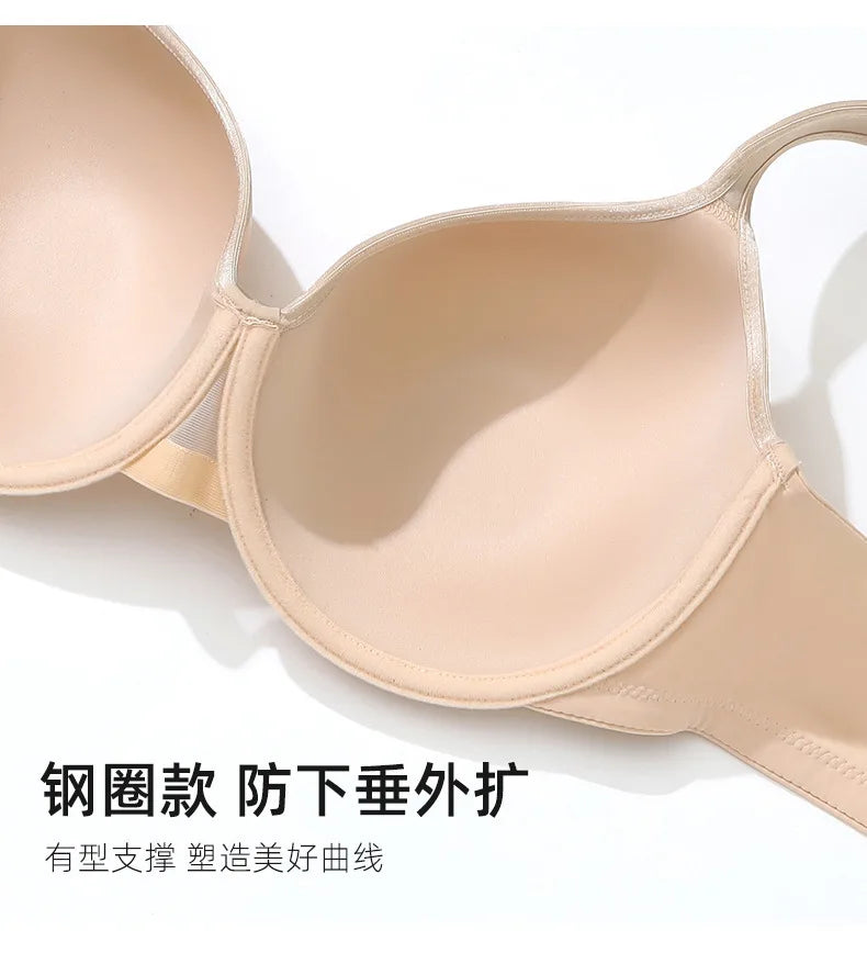 75 80 85 90 95 D E F G Stick On Bra Plus Size Lingerie For Women Large Bra Thin Brasier Mujer Brassiere Femme