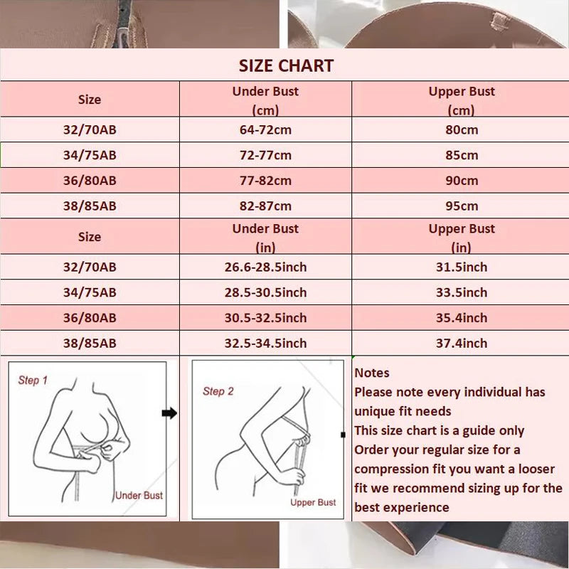 Strapless Bras Women Front Closure Seamless Brassiere Push Up Thick Underwear Adjustable Female Soft Solid Invisible Lingerie