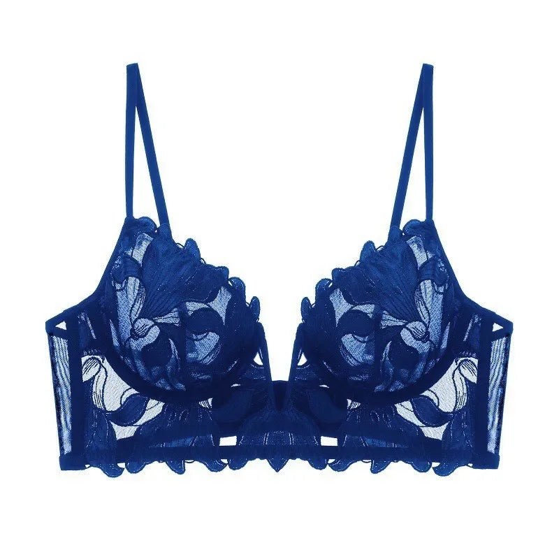 Women Lace Lingerie Set Elegant Sexy Bra Set See Through Underwear Ventilate Ladies Bra and Panty Set