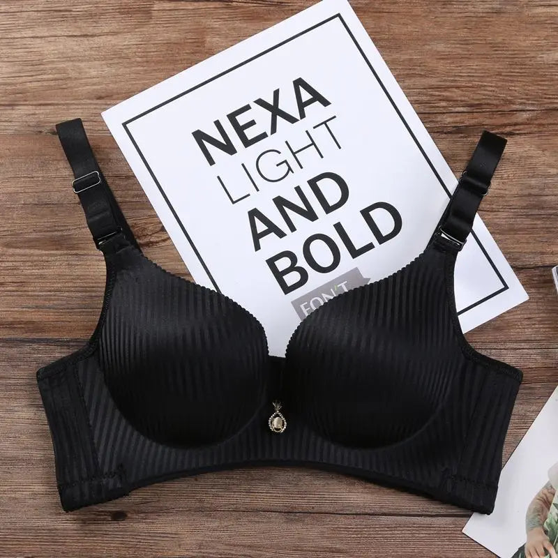 Ultra Push Up Bra with 8cm Lift Pads Wireless Seamless Side Support for Small Chest A Cup Enhancement for Flat Chest Comfortable