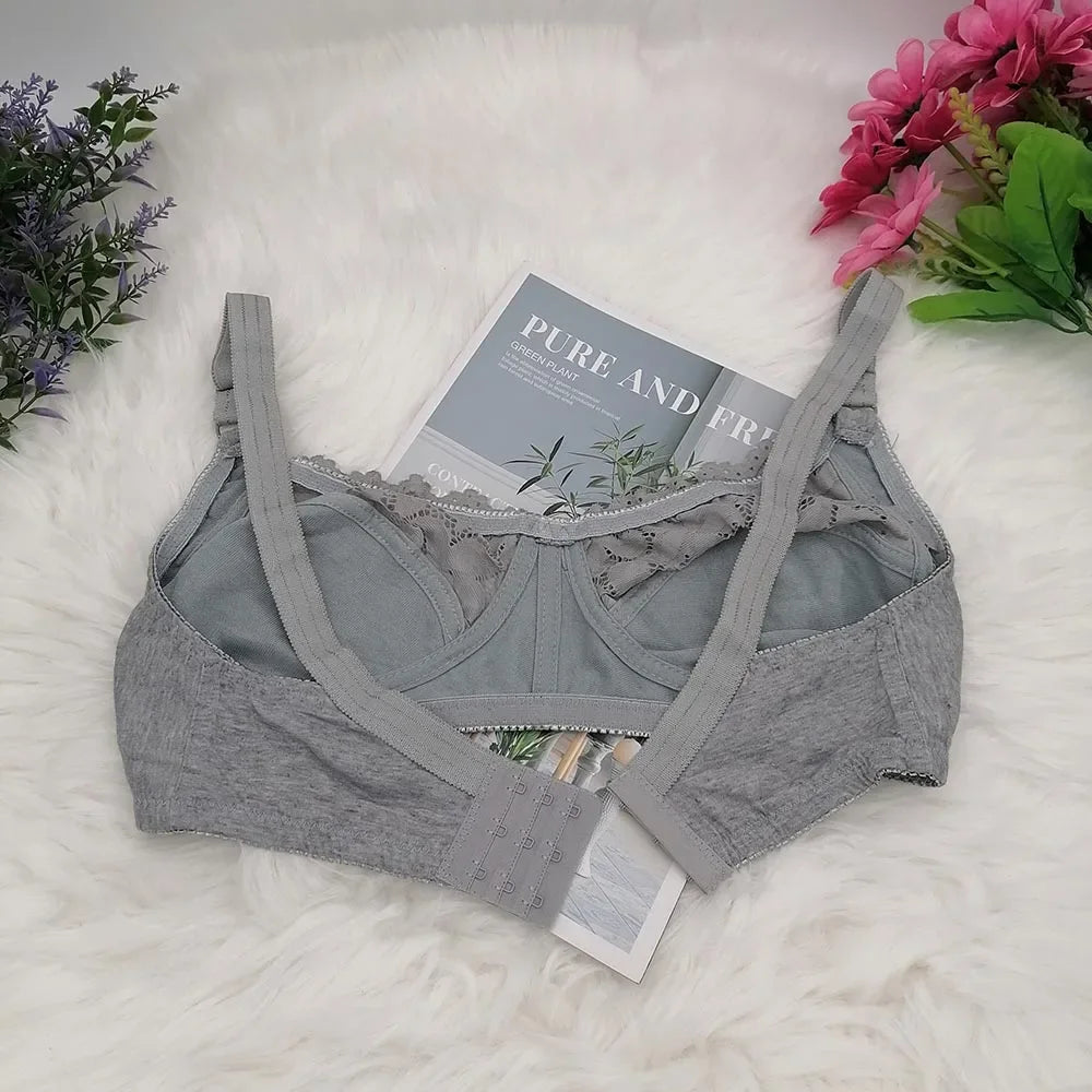 Lace Sexy BraS For Women Wire Free Bras Cotton Thin Brassiere Female Confortable Underwear 75-100 C D Cup C31