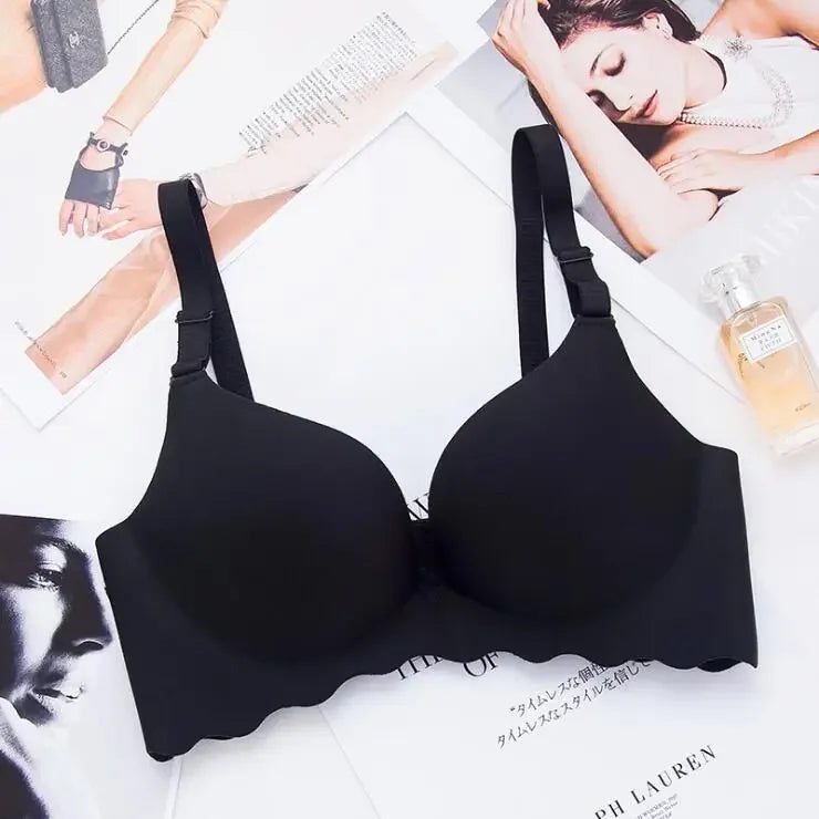 Wireless Seamless Bras for Women Push Up Bralette No Underwire, Ultra Soft Comfort Bra with Breathable Padding Sexy Everyday Li