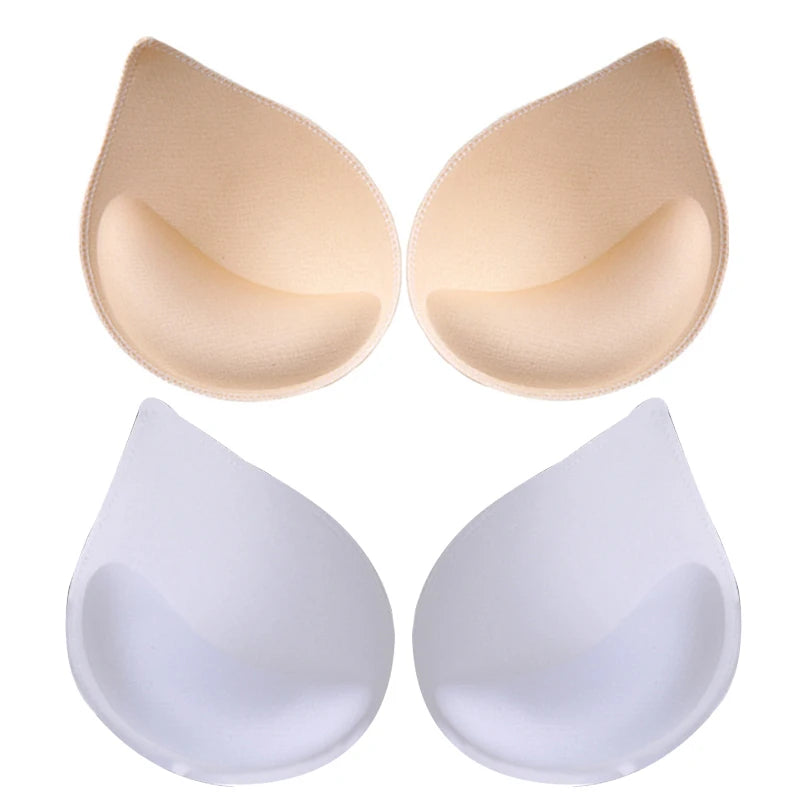 1-3 Pairs Woman Plunge Swimsuit Padded Set Sponge Thick  Foam Push Up Enhancer Chest Cup Bikini Inserts Bra Pad