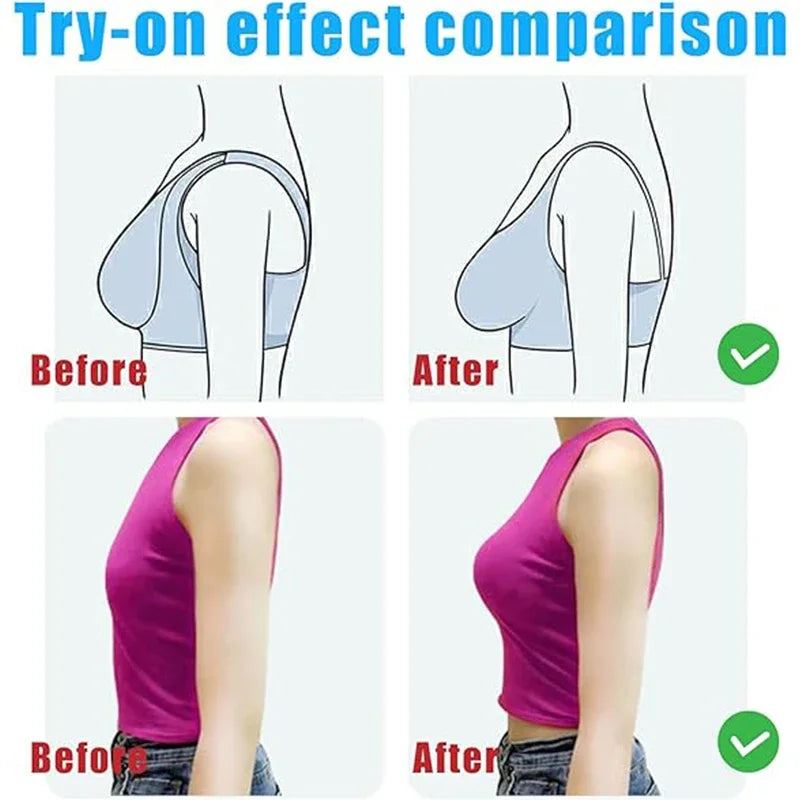 New Full Back Coverage Push Up Bras Women's Hide Back Fat Deep Cup Shapewear Fat Smoothing Uplift Underwire Bra for Big Bust