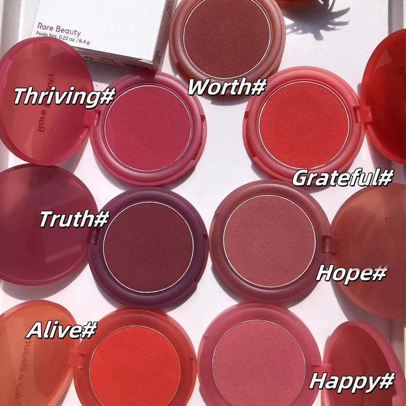 Rare Beauty Blush Mashed Potatoes Texture It Doesn't Look Dull When Applied with Makeup Dip The Brush Saturation Slightly High