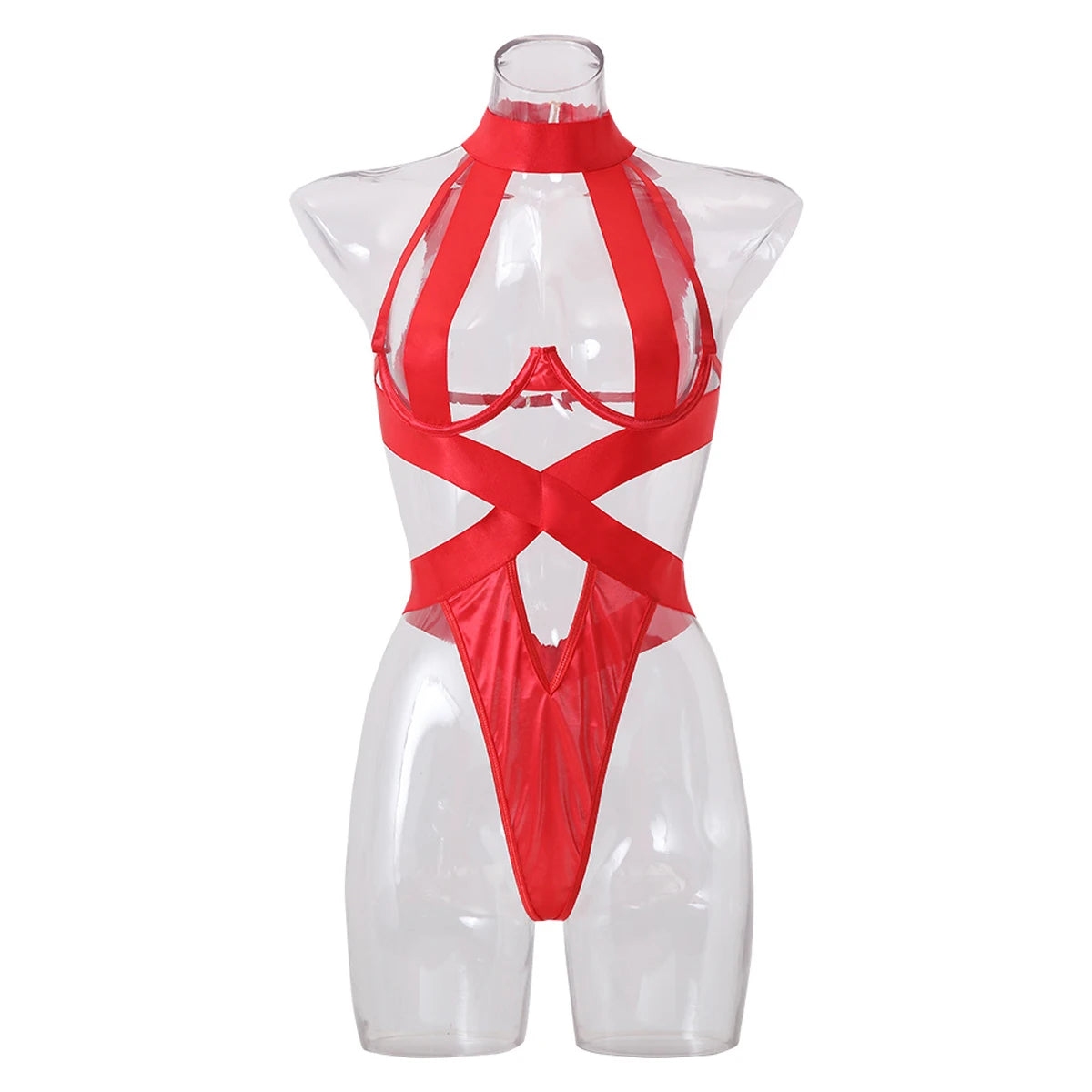 Spicy Girl's Sexy Strap Lingerie Bodysuit  Seductive Erotic Eco-Friendly Packing