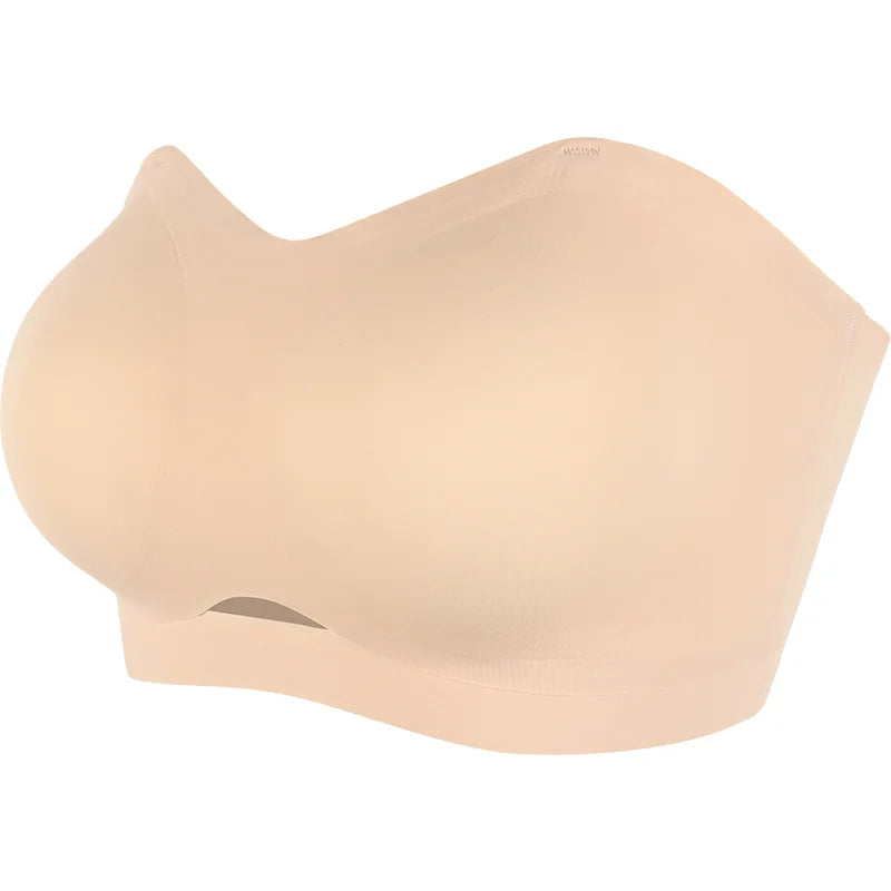 Strapless Bras for Women Lift Bra Wire-Free Anti-Slip Invisible Push Up Seam-free Detachable Straps Bandeau