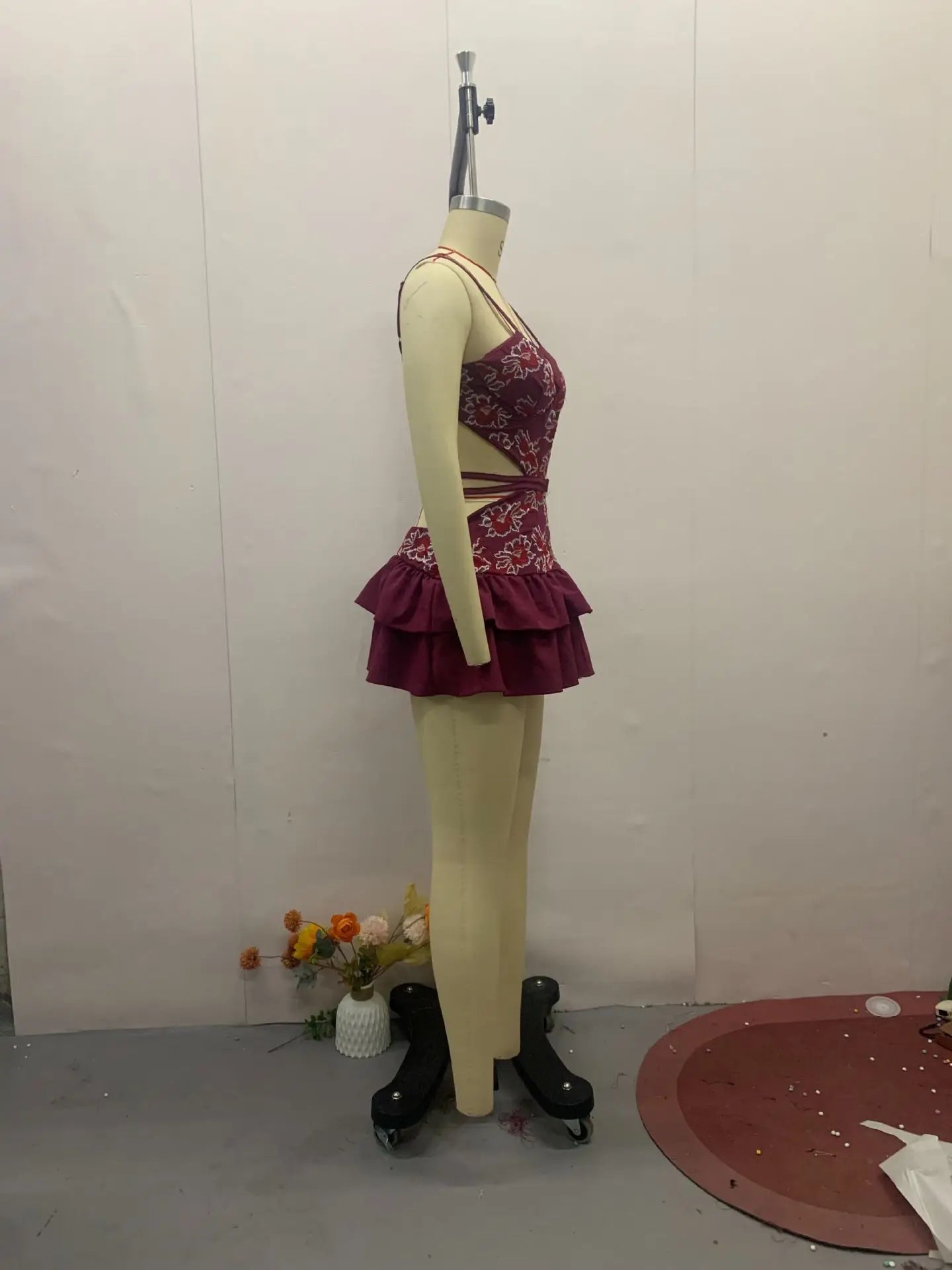 Slip Dress Women Sexy Print Dresses V Neck Backless Sleeveless Tierred Vestidos Above Knee Printing A Line Summer 2025 Sundress