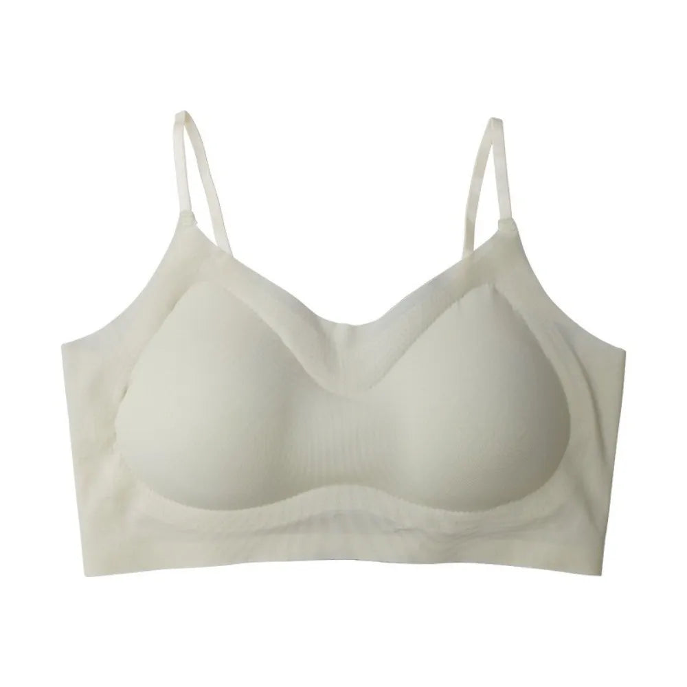 Breathable Close-fitting Seamless Bra Anti-sagging Shockproof Brassiere for Women Beautiful Back Wireless Deep V Bra Lady