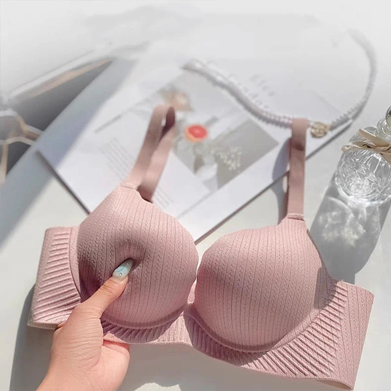 Ultra Thick 6CM Push up Bra for Small Chest Padded No Steel Ring Comfortable Sexy Lift Lingerie Flat Chest Women