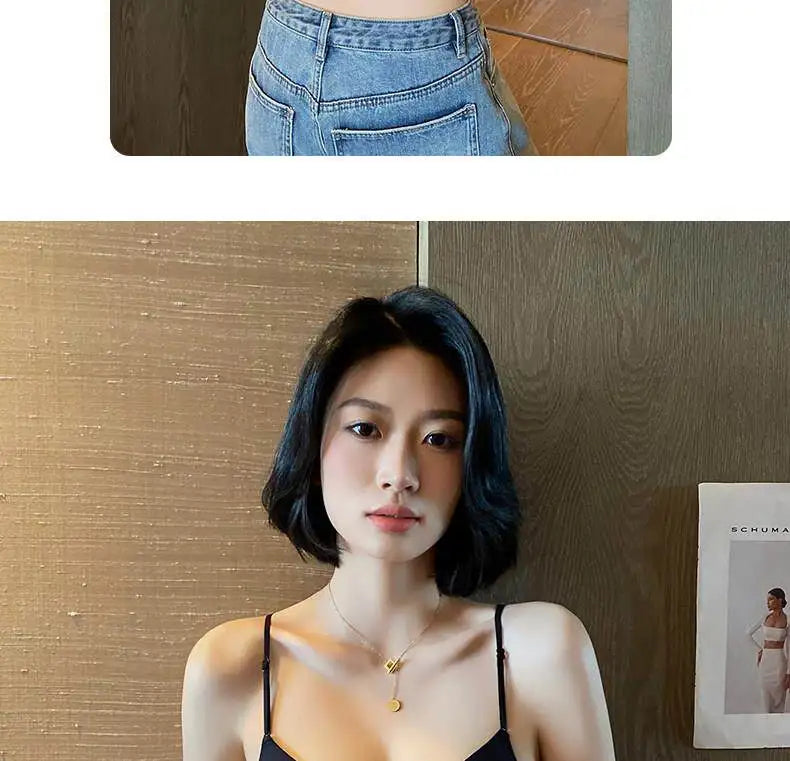 Front Closure Bras for Small Bust Women Deep V Plunge French Triangle Cup Seamless Thin Straps