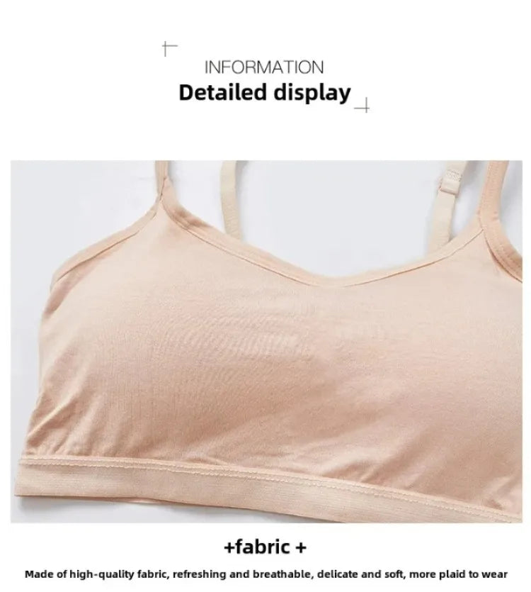 Sports Sexy Bra for Women Girl's Tank Crop Top Seamless Underwear Padded and Non Steel Ring Comfortable Nylon Running Yoga Bra