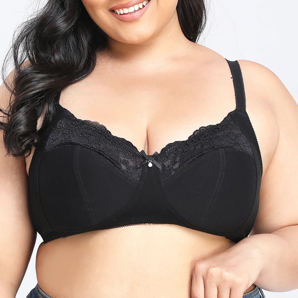 Sexy Bras For Womens Lingerie BH Tops Support Bralette Wireless Plus Size Brassiere 40-48 G H Cup
