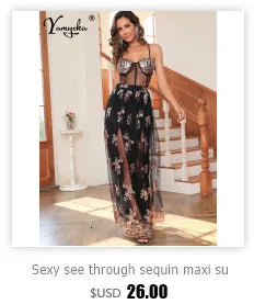 Sexy see through Gauze maxi sequin summer dress women elegant backless birthday party dresses long prom evening dresses vestidos