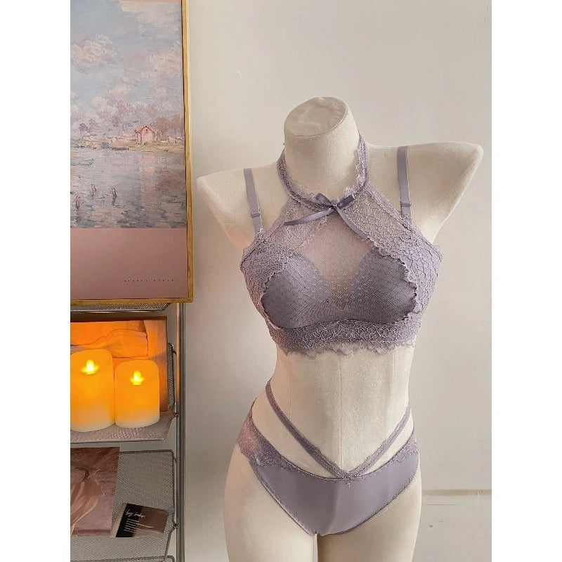 Lace Plunge Bra Push Up Bralette See Through Mesh Lingerie Double Layer Deep V Top Flattering Fit for Petite Bust Everyday Wear