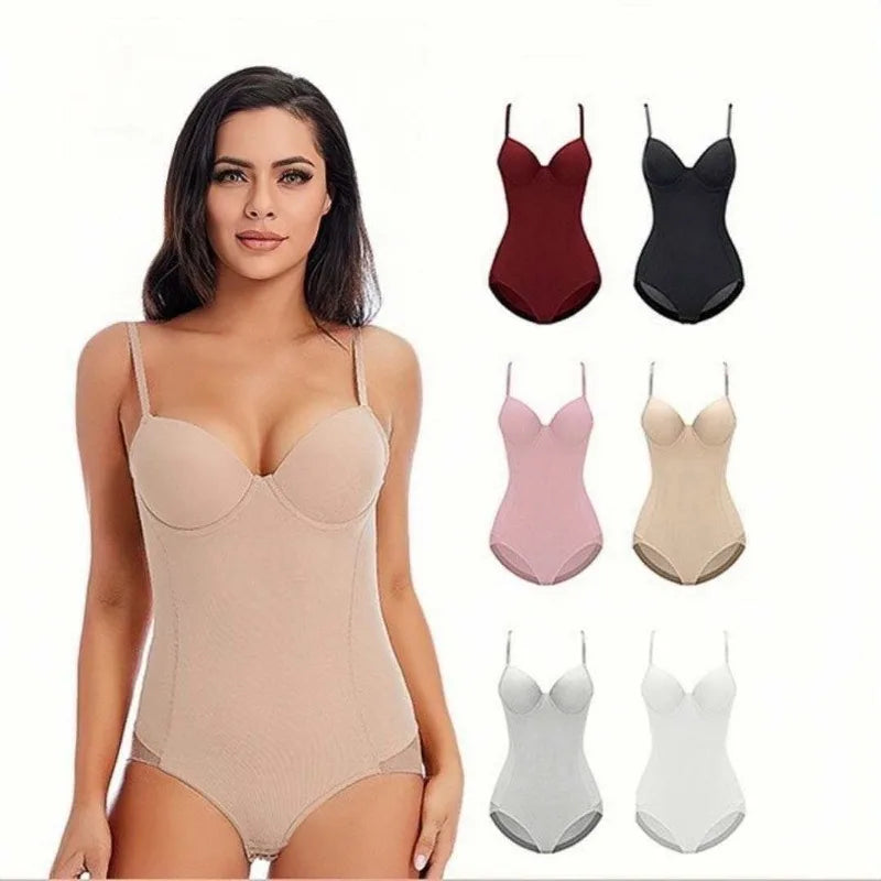 Underwire White Bodysuit Women Shapers Stretch Solid Color Silky Underwear Shapewear Good Quality Shape Corset Teddies