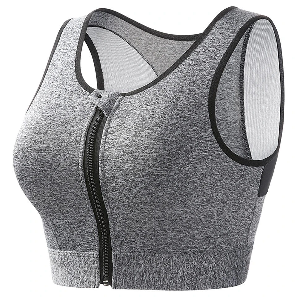 Plus Size Zip Front Closure Longline Bras Wireless Full Coverage Brassiere No Underwire Bralettes Hide Back Fat Bras