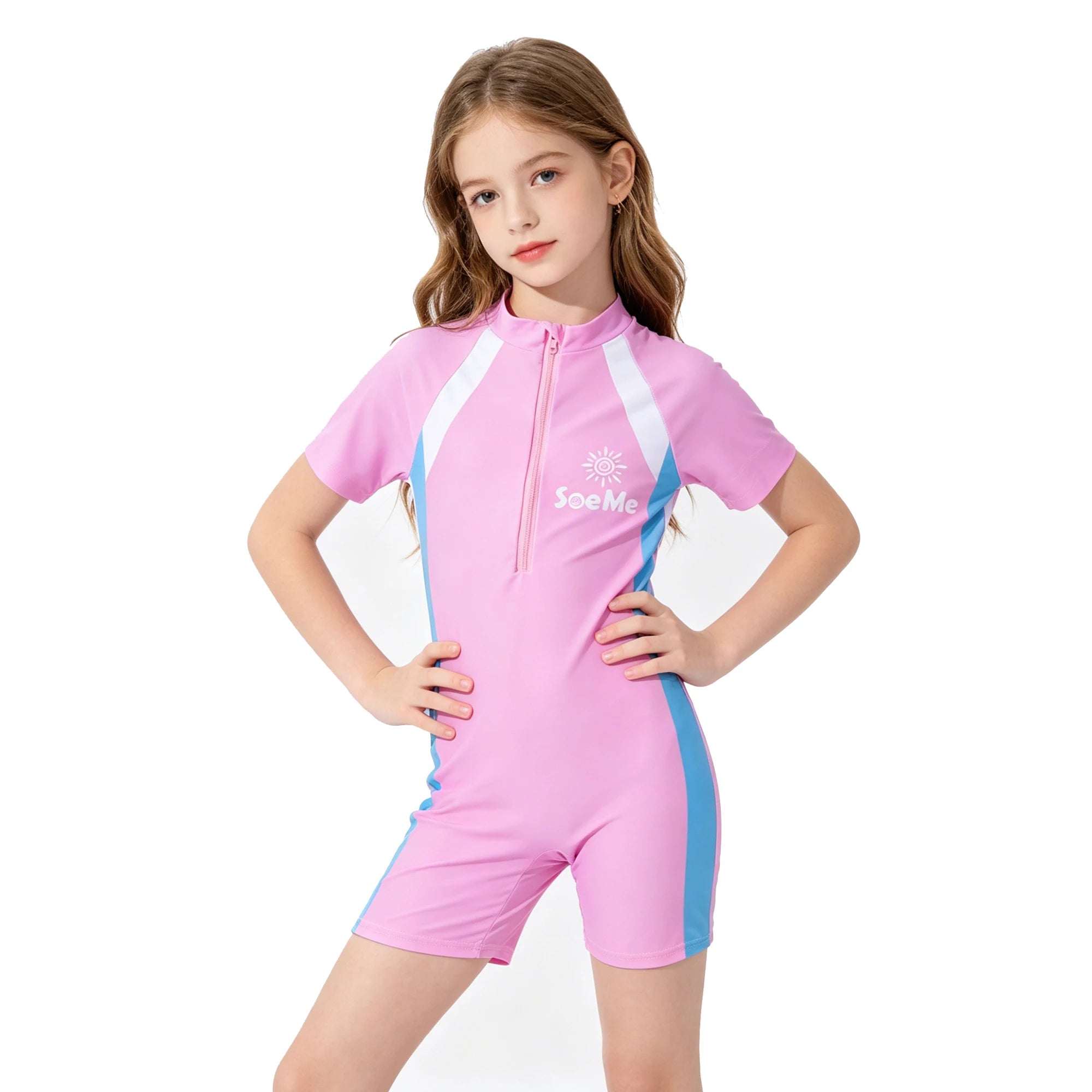 One-Piece Swim Suits Boys Swimsuits Fashion Sun Protect Girls Swimwear Kids Bathing Suit Cartoon Quick Drying Swimming Clothes